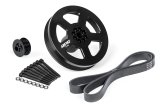 APR 3.0 TFSI Supercharger Drive Kits MS100184 Pulley Kits, Kits, Pulley, Crankshaft Pulley, Aluminum, Black, Serpentine, Belt, Audi, 3.0L, Kit thumbnail 9