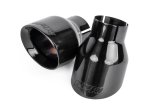 APR Round, Black 2.50 Inch Exhaust Tip TPK0003 Tips, Clamp-on, Stainless Steel, Black, Slant Cut, in. Inlet, 4.00 in. Outlet, Audi, Porsche, Volkswagen, Pair thumbnail 1