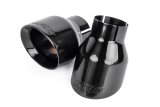 APR Round, Black 2.50 Inch Exhaust Tip TPK0003 Tips, Clamp-on, Stainless Steel, Black, Slant Cut, in. Inlet, 4.00 in. Outlet, Audi, Porsche, Volkswagen, Pair thumbnail 2