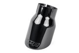 APR Round, Black 2.50 Inch Exhaust Tip TPK0008 Tips, Clamp-on, Stainless Steel, Black, Slant Cut, in. Inlet, 3.50 in. Outlet, Audi, Porsche, Volkswagen, Pair thumbnail 3