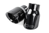 APR Round, Black 2.50 Inch Exhaust Tip TPK0008 Tips, Clamp-on, Stainless Steel, Black, Slant Cut, in. Inlet, 3.50 in. Outlet, Audi, Porsche, Volkswagen, Pair thumbnail 6