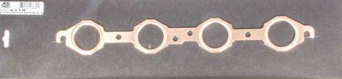 SCE Pro Copper Embossed Exhaust Gaskets 4119 Gaskets, Header, Copper, Round Port, Chevy, Pontiac, LS1/LS6, Pair thumbnail 3