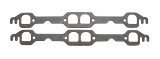 SCE Graph-Form Premium Header Gaskets 411187 and Exhaust Manifold Gaskets, Premium, High-density/Hi-temp Graphite, D-port, Chevrolet, 5.7L, Pair thumbnail 1