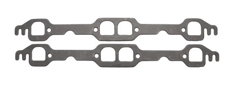 SCE Graph-Form Premium Header Gaskets 411187 and Exhaust Manifold Gaskets, Premium, High-density/Hi-temp Graphite, D-port, Chevrolet, 5.7L, Pair