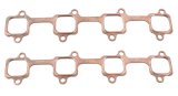 SCE Pro Copper Embossed Exhaust Gaskets 4188 Header and Manifold Gaskets, Embossed, Stock Port, Chevrolet, Duramax Diesel V8, Pair thumbnail 1