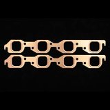 SCE Pro Copper Embossed Exhaust Gaskets 4113 Gaskets, Header, Copper, Square Port, Chevy, Big Block, Pair thumbnail 2