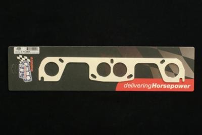 SCE AccuSeal E Exhaust Gaskets 111285 Header and Manifold Gaskets, E, Graphite/Kevlar®, Round Port, Chevrolet, Small Block, Pair