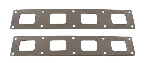 SCE AccuSeal E Exhaust Gaskets 185082 Header and Manifold Gaskets, E, Graphite/Kevlar®, Rectangular Port, for Arias Hemi Heads, Chevrolet, V8, Pair