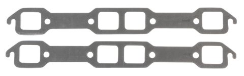 SCE Graph-Form Premium Header Gaskets 464080 and Exhaust Manifold Gaskets, Premium, High-density/Hi-temp Graphite, Square Port, Chrysler, Dodge, Plymouth, 383, 400, Pair