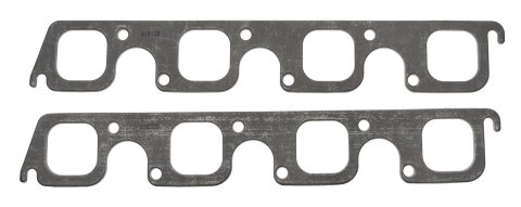 SCE Graph-Form Premium Header Gaskets 435185 and Exhaust Manifold Gaskets, Premium, High-density/Hi-temp Graphite, Square Port, Ford, 460, Pair