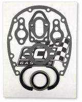 SCE Short Block Base Sets 42803 Gaskets, Set, Pontiac, V8, Viton Rear Main Seal, Two-Piece, Set thumbnail 1