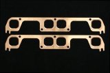 SCE Pro Copper Embossed Exhaust Gaskets 4411 Gaskets, Copper, Rectangular Port, 12 Degree Head, Chevy, Small Block, Pair thumbnail 2