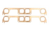 SCE Pro Copper Embossed Exhaust Gaskets 4411 Gaskets, Copper, Rectangular Port, 12 Degree Head, Chevy, Small Block, Pair thumbnail 3