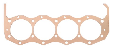 SCE Pro Copper Head Gaskets P744462 Gaskets, Copper, 4.440 in. Bore, 0.062 in. Compressed Thickness, Fits BBC AJPE 481 X 7.840 B.C. Alcohol Racing Block, Each