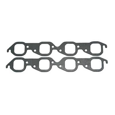 SCE AccuSeal Pro Exhaust Gaskets 213183 Gaskets, Pro, Graphite/Steel, Square Port, 2.025 in. x 2.025 in. Port, Chevy, Big Block, Set