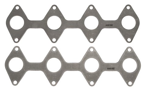 SCE Graph-Form Premium Header Gaskets 446182 and Exhaust Manifold Gaskets, Premium, High-density/Hi-temp Graphite, Round Port, for 3-valve Applications, Ford, 4.6L, 5.4L, Pair