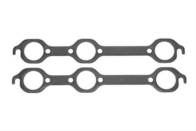 SCE AccuSeal Pro Exhaust Gaskets 217082 Header and Manifold Gaskets, Pro, Graphite/Steel, Round Port, for Chevrolet 18 Degree V6, Chevrolet, 4.3L, Pair