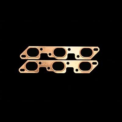 SCE Pro Copper Embossed Exhaust Gaskets 9433 Gaskets, Oval Port, Copper, Chevy, Pair thumbnail 2
