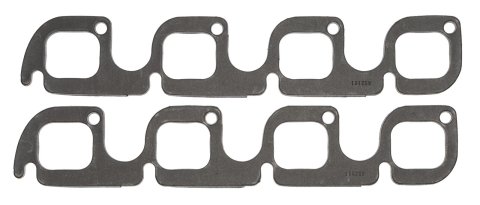 SCE Graph-Form Premium Header Gaskets 452181 and Exhaust Manifold Gaskets, Premium, High-density/Hi-temp Graphite, Rectangular Port, for M6049 C3 Yates Heads, Ford, 351C, Pair