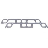SCE AccuSeal Pro Exhaust Gaskets 211183 Header and Manifold Gaskets, Pro, Graphite/Steel, Brodix 12B Raised D-port, Fits Brodix Spread Port Heads, Chevy, Small Block, Pair thumbnail 1