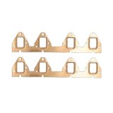 SCE Pro Copper Embossed Exhaust Gaskets 4134 Gaskets, Header, Copper, Stock Port, Ford, Big Block FE, .742, Pair thumbnail 2