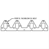 SCE Pro Copper Embossed Exhaust Gaskets 4134 Gaskets, Header, Copper, Stock Port, Ford, Big Block FE, .742, Pair thumbnail 3