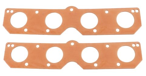 SCE Pro Copper Annealed Exhaust Gaskets E67186 Header and Manifold Gaskets, Annealed, Round Port, Chrysler, 331/354/392 Mopar Hemi (Early), Pair