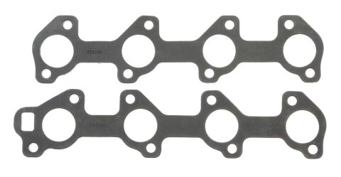 SCE Graph-Form Premium Header Gaskets 458180 and Exhaust Manifold Gaskets, Premium, High-density/Hi-temp Graphite, Stock Port, Chrysler, Dodge, 4.7L, Pair