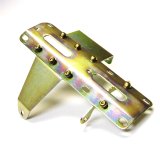 Lokar Case-Mount Automatic Transmission Shifters CMC4BM Shifter, Ford, C4, 16 in. Single Bend Chrome Stick, Original Brushed Mushroom Knob, Each thumbnail 2