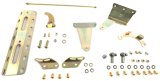 Lokar Case-Mount Automatic Transmission Shifters CMC4BM Shifter, Ford, C4, 16 in. Single Bend Chrome Stick, Original Brushed Mushroom Knob, Each thumbnail 6