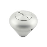 Lokar Case-Mount Automatic Transmission Shifters CMC4BM Shifter, Ford, C4, 16 in. Single Bend Chrome Stick, Original Brushed Mushroom Knob, Each thumbnail 7