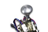 Lokar Electronic Sport Shifters ES6L80EXMB Automatic Shifter, Shifters, Detent, 8.000 in. Single Bend Black Stick, 3/8-24 in., Black Mushroom Knob, 6L80E, Each thumbnail 3