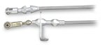 Lokar Hi-Tech Blower Drive Throttle Cables TC-1000BLD Cable, Braided Stainless, Natural Fittings, 24 in. Long, Supercharger, Each thumbnail 1