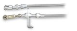 Lokar Hi-Tech Blower Drive Throttle Cables TC-1000BLD Cable, Braided Stainless, Natural Fittings, 24 in. Long, Supercharger, Each thumbnail 2
