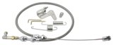 Lokar Duo-Pak Throttle Cables DP-1000HT36 Cable, Braided Stainless, Natural Fittings, 36 in. Long, Carbureted, Universal, Kit thumbnail 1