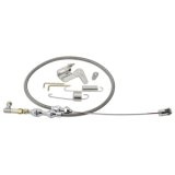Lokar Duo-Pak Throttle Cables DP-1000HT36 Cable, Braided Stainless, Natural Fittings, 36 in. Long, Carbureted, Universal, Kit thumbnail 2