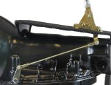 Lokar Floor Mount Automatic Transmission Shifters FM700CM Shifter, Mounted, Detent, 12.000 in. Single Bend Chrome Stick, 3/8-24 in., Brushed Mushroom Knob, 700R4, Each thumbnail 4