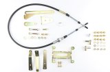 Lokar Cable Operated Automatic Transmission Shifters CO4L60BM Shifter, Operated, 4 ft. Cable, Detent, 16.000 in. Single Bend Chrome Stick, 3/8-24 in., Brushed Mushroom Knob, 4L60, Each thumbnail 4