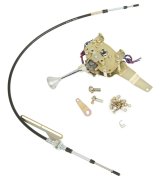 Lokar Electronic Sport Shifters ES6L80FM Automatic Shifter, GM, 6L80, 6 in. Straight Chrome Stick, Original Brushed Mushroom Knob, Each thumbnail 5