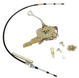 Lokar Electronic Sport Shifters ES6L80EM Automatic Shifter, GM, 6L80, 8 in. Single Bend Chrome Stick, Original Brushed Mushroom Knob, Each thumbnail 3