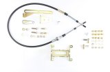 Lokar Cable Operated Automatic Transmission Shifters CO350BM Shifter, GM, TH350, 16 in. Single Bend Chrome Stick, Original Brushed Mushroom Knob, Each thumbnail 5