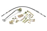 Lokar Cable Operated Automatic Transmission Shifters CO350BM Shifter, GM, TH350, 16 in. Single Bend Chrome Stick, Original Brushed Mushroom Knob, Each thumbnail 9