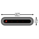 Lokar LED Dash Indicators CIND-1701 Shift Indicator, Vertical LED, Brushed Billet Aluminum, Mount, No Sensor Kit, Ford, GM, Mopar, Each thumbnail 2
