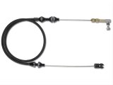 Lokar Midnight Series Throttle Cables XTC-1000HT Cable, Series, Black Braided Stainless, Black Fittings, 24 in. Long, Carbureted, Universal, Each thumbnail 1