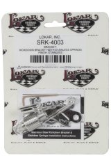 Lokar Transmission Kickdown Brackets SRK-4003 Cable Bracket, Stainless Steel, Polished, Holley, Edelbrock, Carter, Rochester, Each thumbnail 3