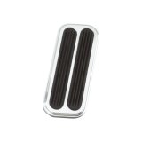 Lokar Pedal Pads BAG-6085 Pad, Gas, Aluminum, Silver/Black, Manual, Automatic Transmission, Chevy, GMC, Each thumbnail 2