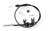 Lokar Hi-Tech Kickdown Kits KD-2350U Automatic Transmission Cable, Hi-Tech, Black Vinyl, Natural Aluminum Fittings, GM, TH350, Kit thumbnail 1