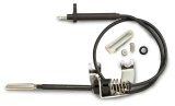 Lokar Hi-Tech Kickdown Kits KD-2350U Automatic Transmission Cable, Hi-Tech, Black Vinyl, Natural Aluminum Fittings, GM, TH350, Kit thumbnail 2