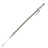 Lokar Anchor-Tight Locking Flexible Engine Dipsticks 1220024 Oil Dipstick, Flexible, Oil Pan Entry, Billet Aluminum, Brite Anodized, Chevy, Big Block, Each thumbnail 2
