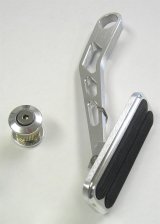 Lokar Drive-by-Wire Electronic Throttle Control Pedal Assemblies DBW-6012 Pedal, Aluminum/Rubber, Brushed, Firewall Mount, Drive By Wire, Universal, Each thumbnail 3